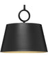 Parkhurst 1-Light New Traditional Metal Pendant Light Matte Black