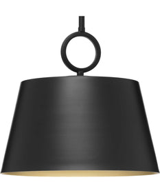 Parkhurst 1-Light New Traditional Metal Pendant Light Matte Black