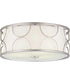 Landree 16" 3-Light Flush Mount Silver Ridge