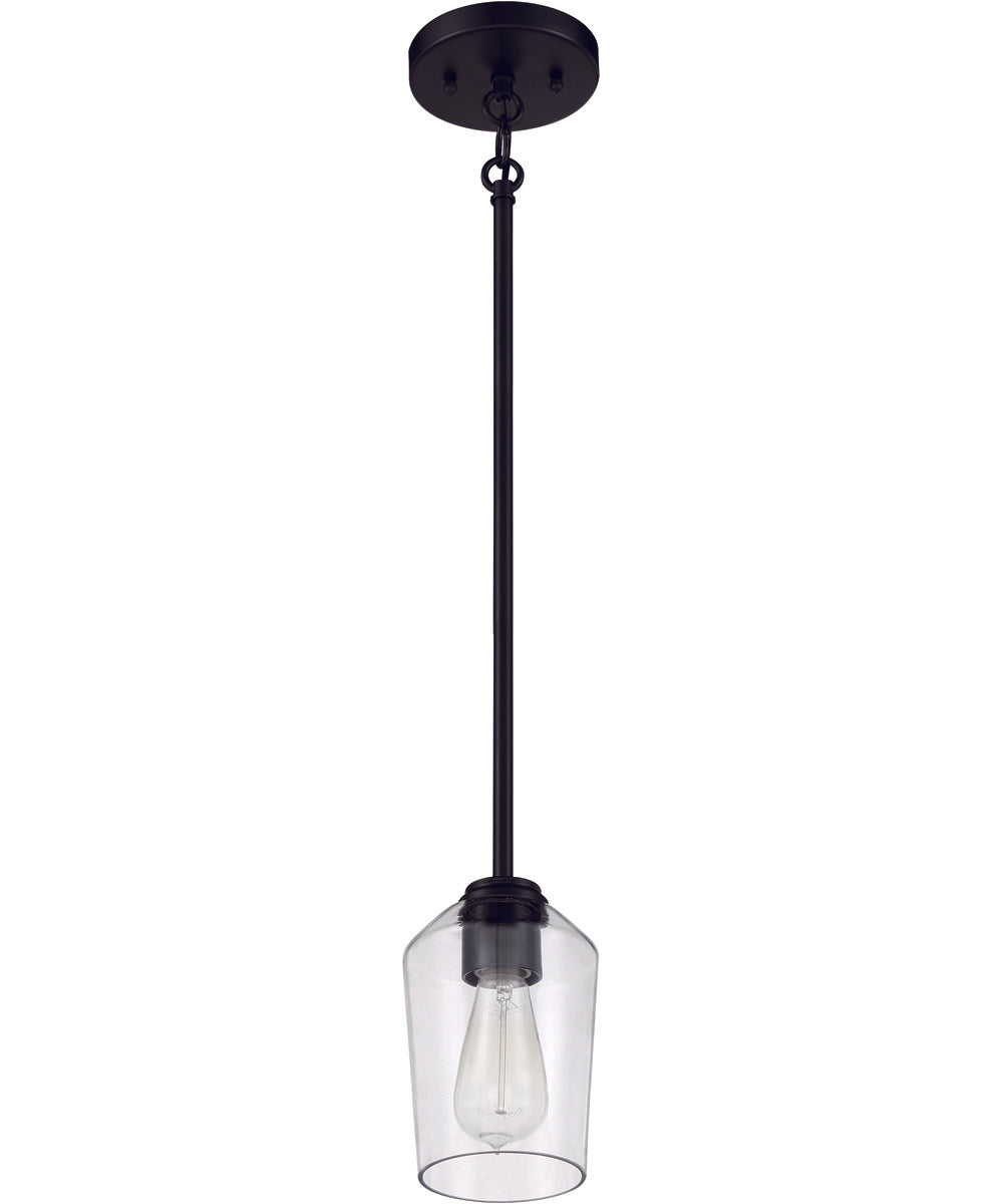 Shayna 1-Light Mini Pendant Flat Black
