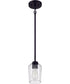 Shayna 1-Light Mini Pendant Flat Black