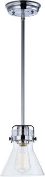 6"W Seafarer 1-Light Pendant With Bulb Polished Chrome