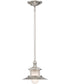 New England Small 1-light Mini Pendant Brushed Nickel