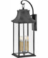 Adair 4-Light Extra Large Wall Mount Lantern in Aged Zinc