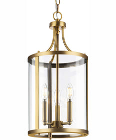 Gilliam 3-Light New Traditional Hall & Foyer Vintage Brass