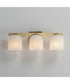 Scoop 3-Light Bath Vanity Natural Aged Brass