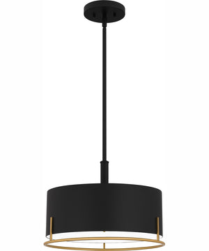 Quoizel Pendant Large 3-light Pendant Matte Black