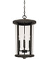 Howell 4-Light Outdoor Hanging Rain or Shine - Oiled Bronze with Clear Glass