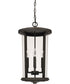 Howell 4-Light Outdoor Hanging In Oiled Bronze With Clear Glass