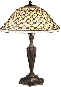 22"H Diamond & Jewel Table Lamp