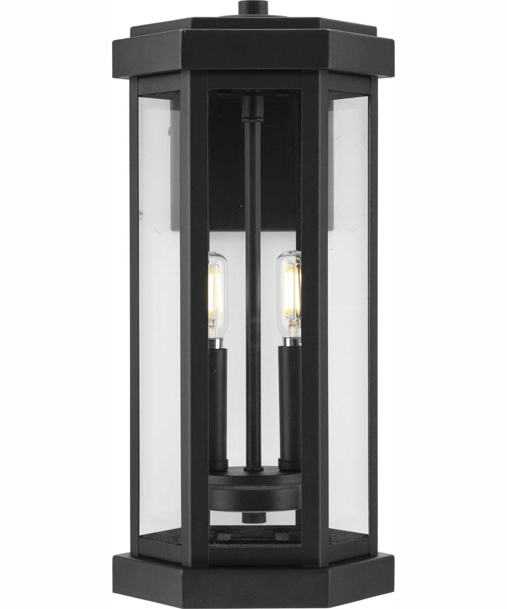Ramsey Modern Farmhouse Outdoor Medium Wall Lantern Textured Black