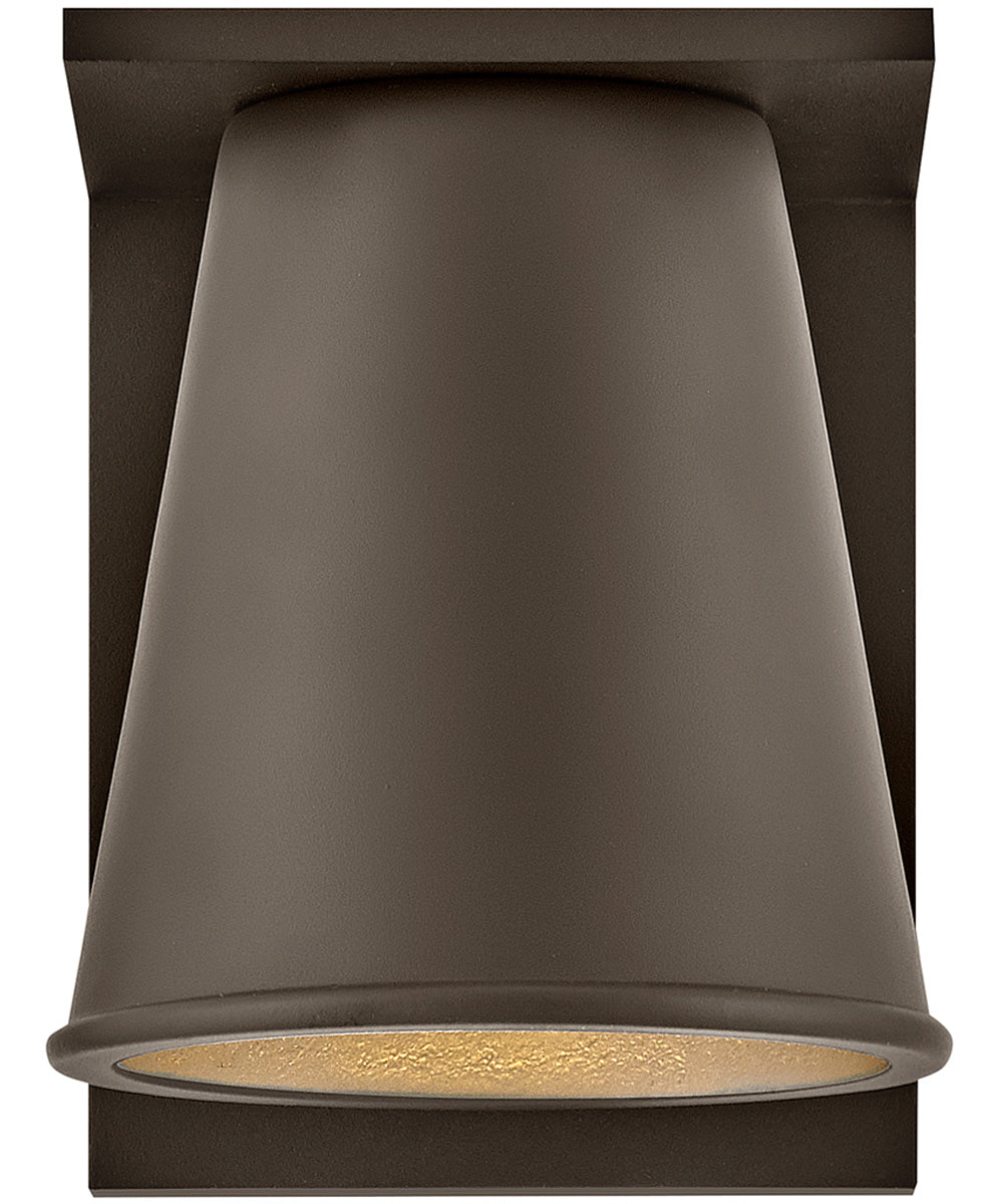 Hans 1-Light Extra Small Wall Mount Lantern in Architectural Bronze