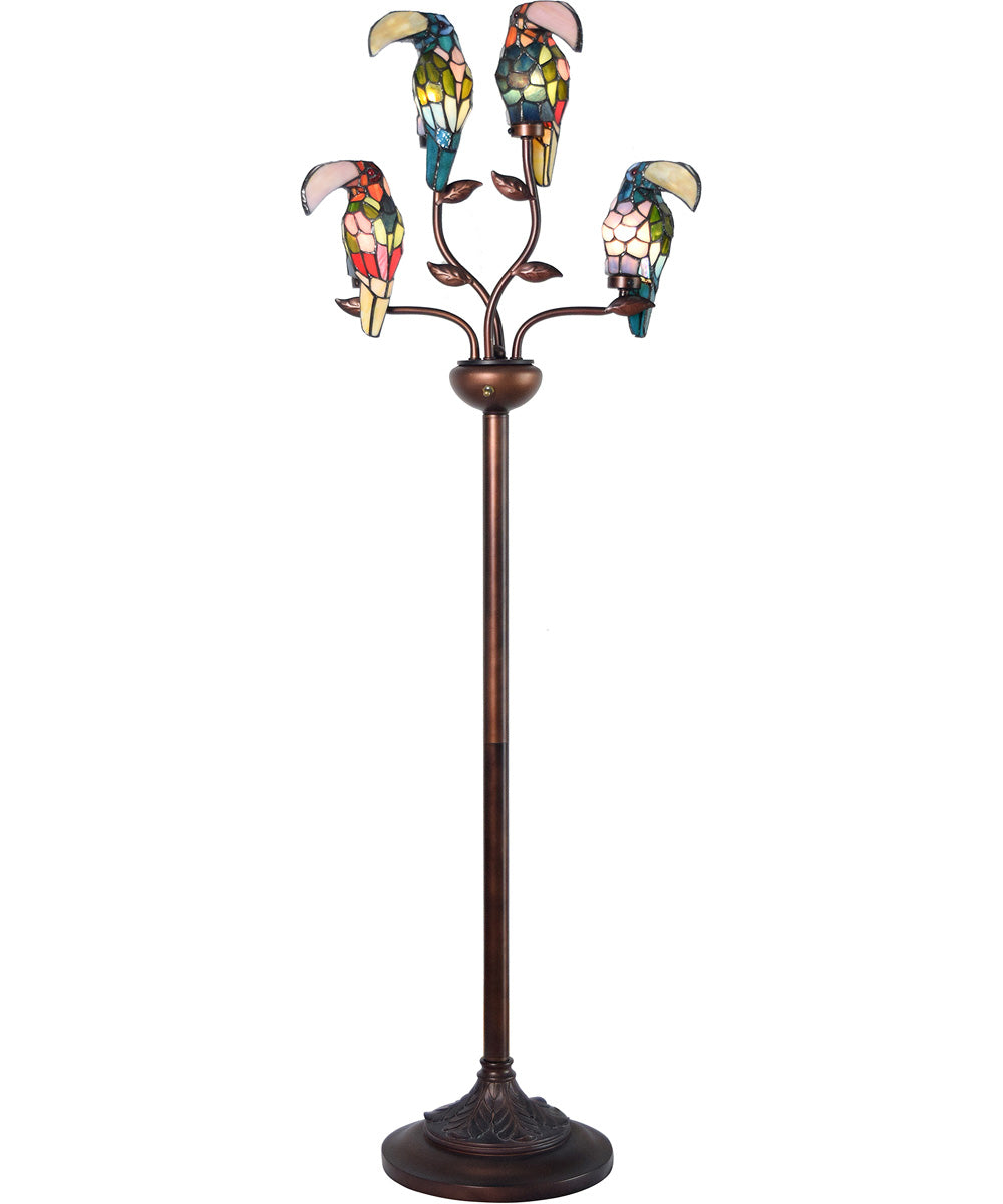 Toucans Tiffany Floor Lamp
