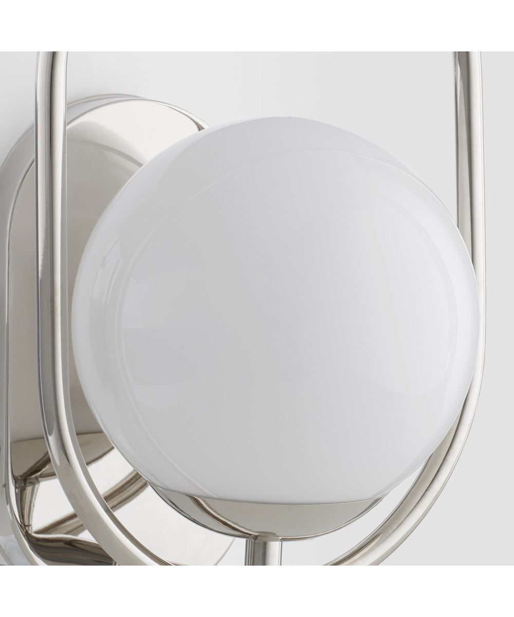 Belmont 1-light Wall Mount Light Fixture Polished Nickel