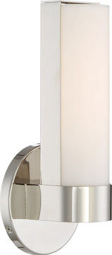 6"W Bond 1-Light LED Vanity & Wall Polished Nickel