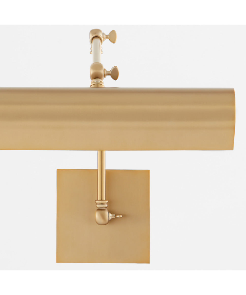 2-light Wall Mount Light Fixture Aged Brass