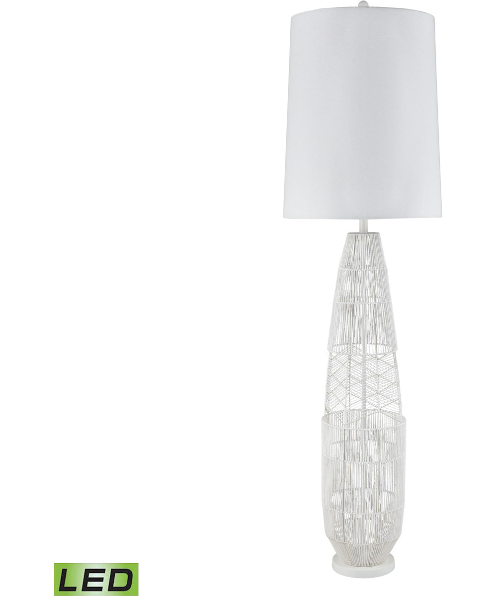 Husk 63'' High 1-Light Floor Lamp - White - Includes LED Bulb