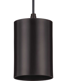 5"  Outdoor Aluminum Cylinder Cord-Mount Hanging Light Antique Bronze