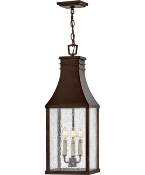 Beacon Hill 3-Light Medium Hanging Lantern in Blackened Copper