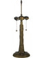 23"H Dragonfly Flower  2-Light Tiffany Table Lamp Mahogany Bronze