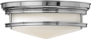 14"W Hadley 3-Light Flush-Mount Foyer Light Chrome