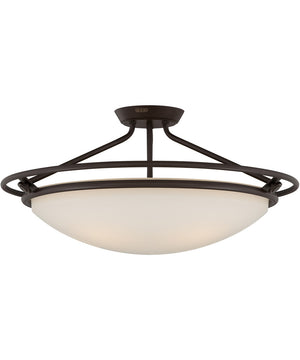 Ashland Extra Large 4-light Semi Flush Mount Western Bronze