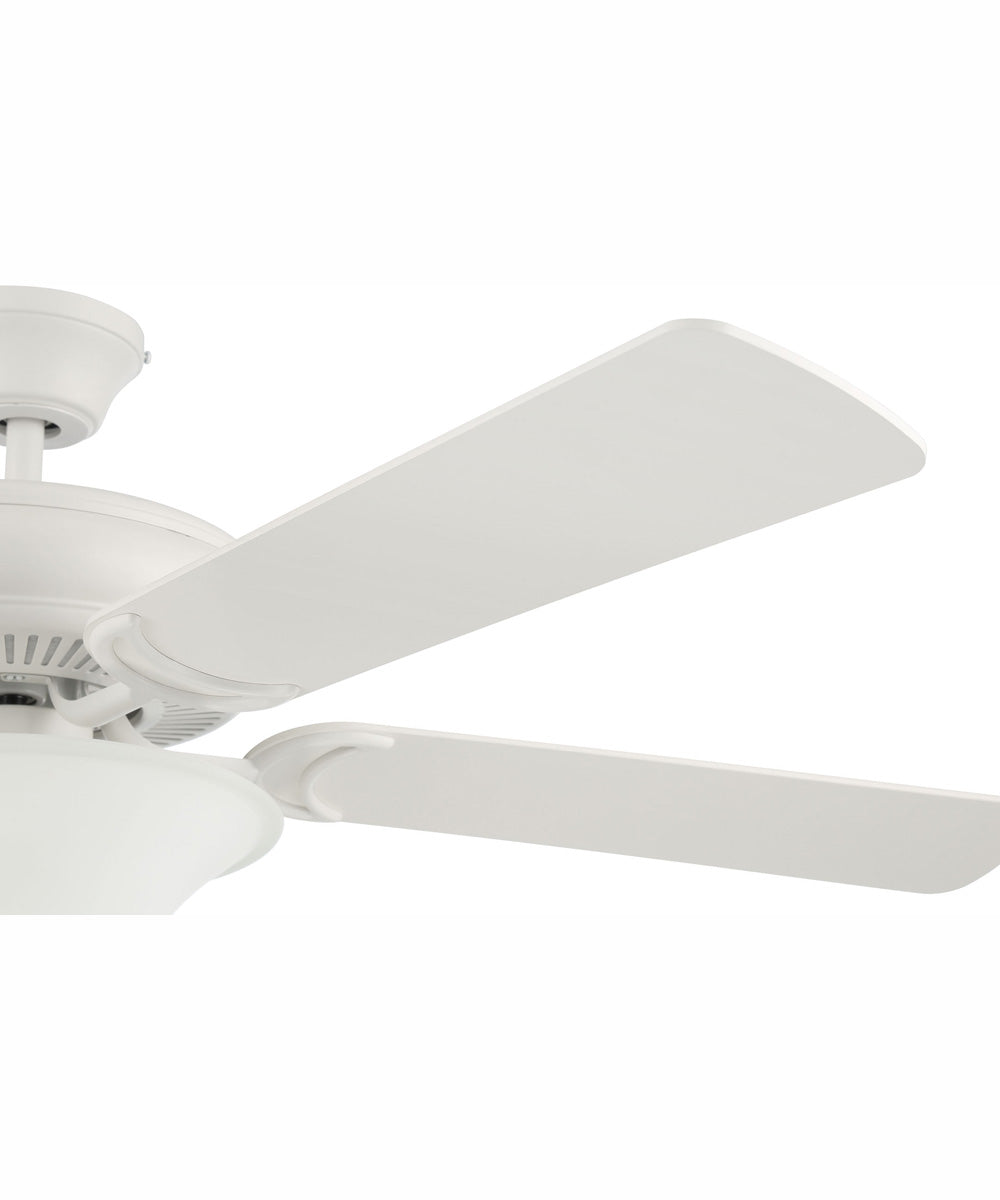 52" Decorator's Choice 3-Light Ceiling Fan Matte White
