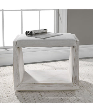Cabana White Small Bench