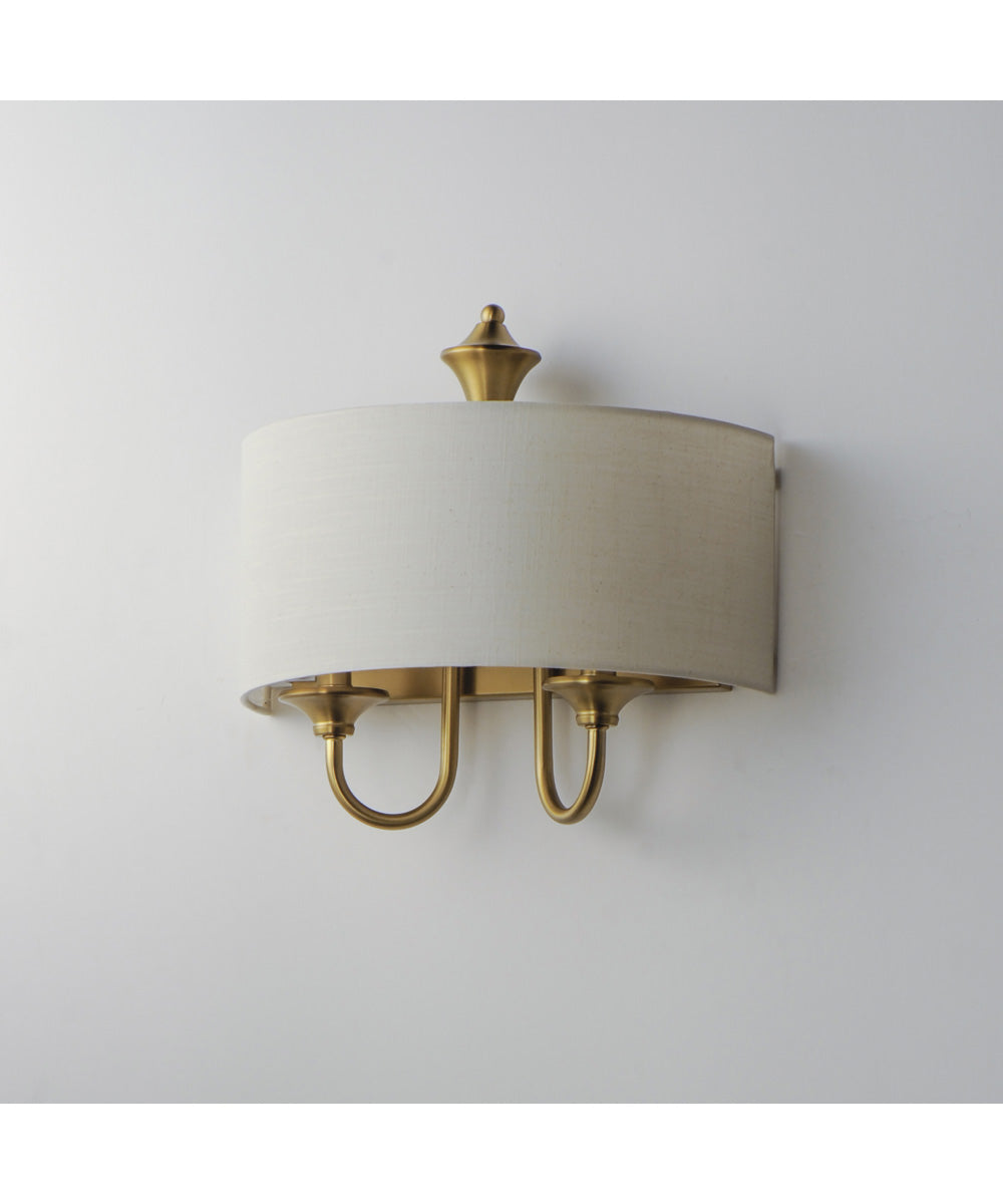 Bongo 1-Light Wall Sconce Natural Aged Brass
