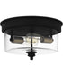 Cox 2-light Flush Mount Matte Black