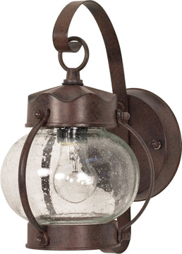 11"H 1-Light Outdoor Old Bronze