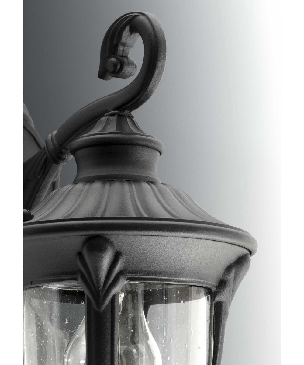 Meridian 2-Light Medium Wall Lantern Textured Black