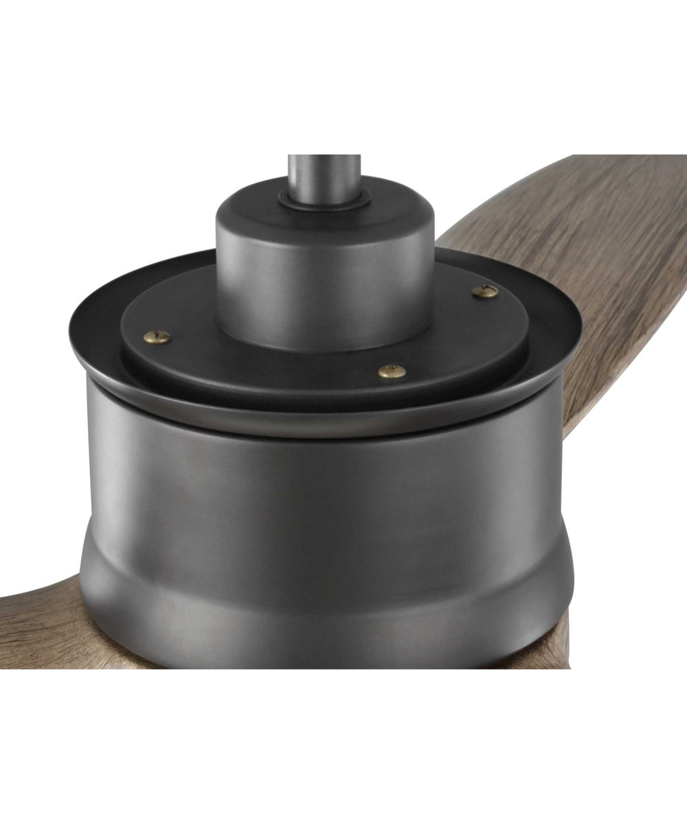 Farris 3-Blade Carved Wood 60" Ceiling Fan Graphite