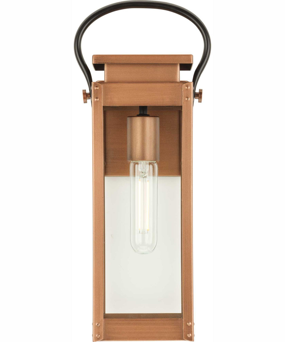 Union Square 1-Light Small Urban Industrial Outdoor Wall Lantern Antique Copper