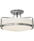 Harper LED-Light Large Semi-Flush Mount in Brushed Nickel