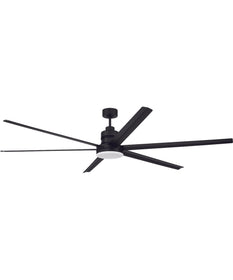 Mondo 80" 1-Light Ceiling Fan (Blades Included) Flat Black