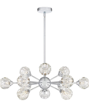 Spellbound 12-light Chandelier Polished Chrome