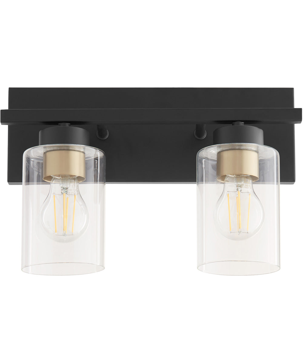 Carter 2-light Bath Vanity Light Matte Black