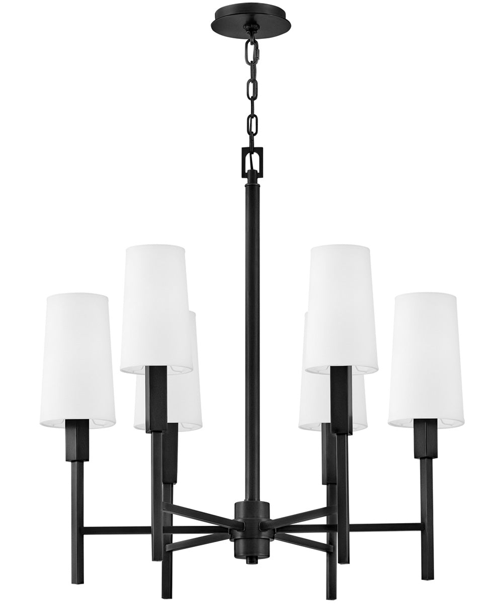 Fenwick 6-Light Medium Chandelier in Black