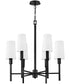 Fenwick 6-Light Medium Chandelier in Black
