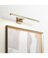 1-light LED Wall Mount Light Fixture Aged Brass