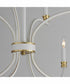 Charlton 8-Light Chandelier Weathered White/Gold Leaf