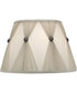 11x18x12 Ivory Shadow/Champagne Gathered Pleat and Whisper Pleats Boillotte Softback Lampshade