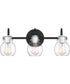 Andrews Large 3-light Bath Light Earth Black