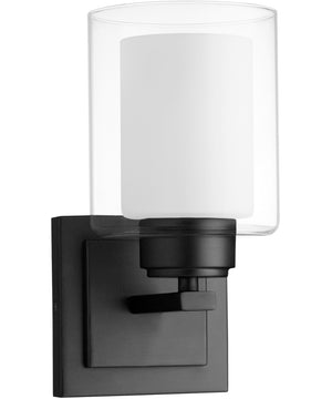 1-light Wall Mount Light Fixture Matte Black