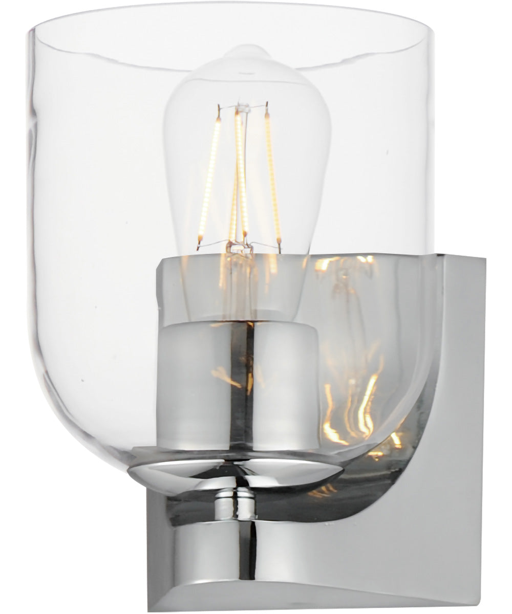 Scoop 1-Light Bath Vanity Polished Chrome