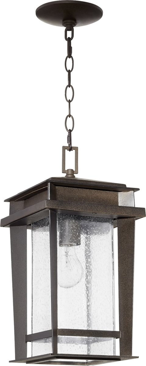 8"W Easton 1-light Outdoor Pendant Oiled Bronze