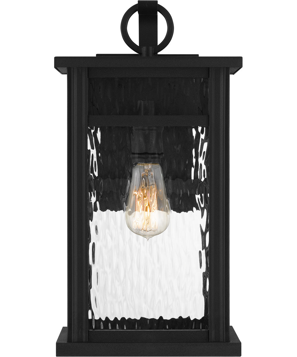 Moira Large 1-light Outdoor Wall Light  Coastal Armour Steel Earth Black