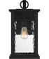 Moira Large 1-light Outdoor Wall Light  Coastal Armour Steel Earth Black
