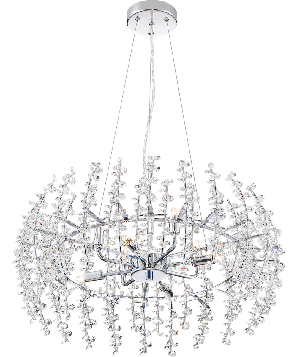 Valla 8-light Pendant Polished Chrome